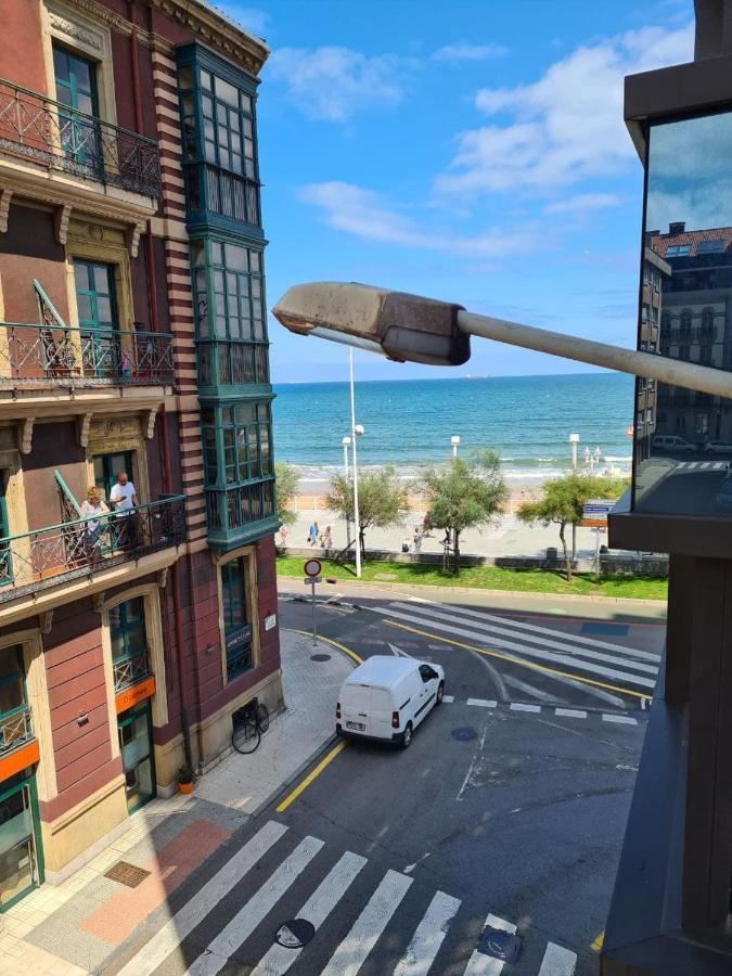 122A - Emblematica Vivienda En Playa San Lorenzo Gijón Zewnętrze zdjęcie