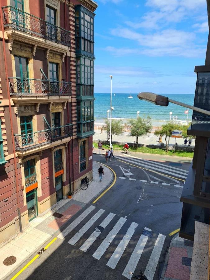 122A - Emblematica Vivienda En Playa San Lorenzo Gijón Zewnętrze zdjęcie